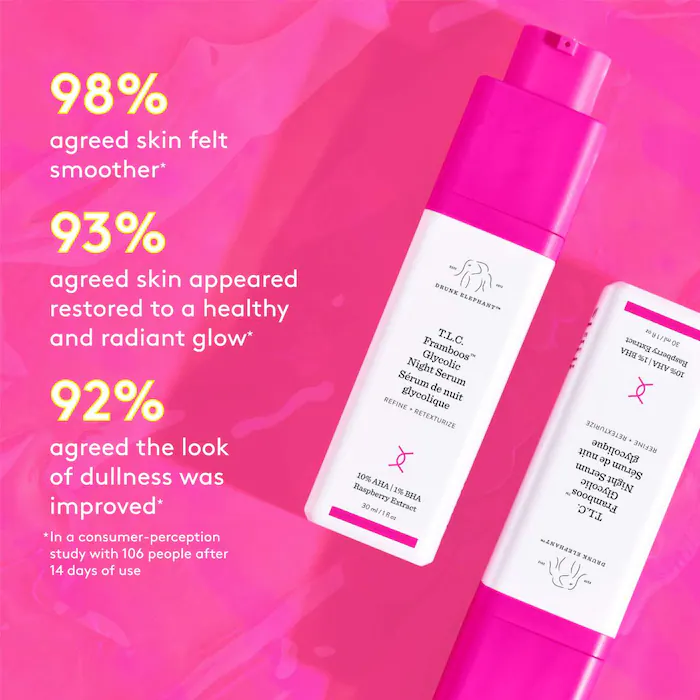 Drunk Elephant  T.L.C. Framboos™ Glycolic Resurfacing Night Serum 3