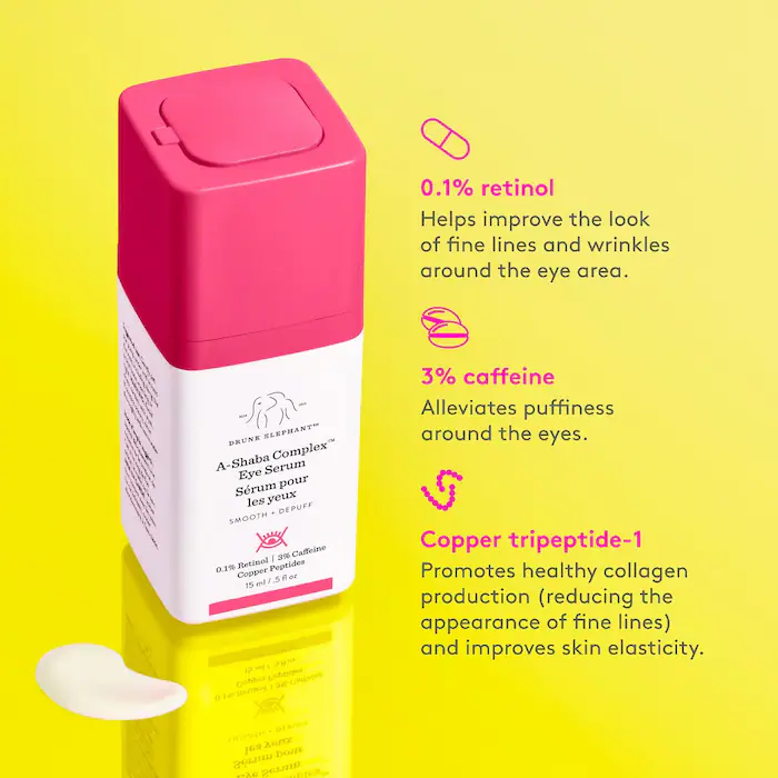 Drunk Elephant  A-Shaba Complex Retinol Eye Serum with Caffeine + Copper Peptides 5